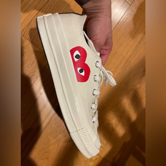 Comme des garçons PLAY x converse chuck Taylor hidden heart low top - Picture 5 of 6